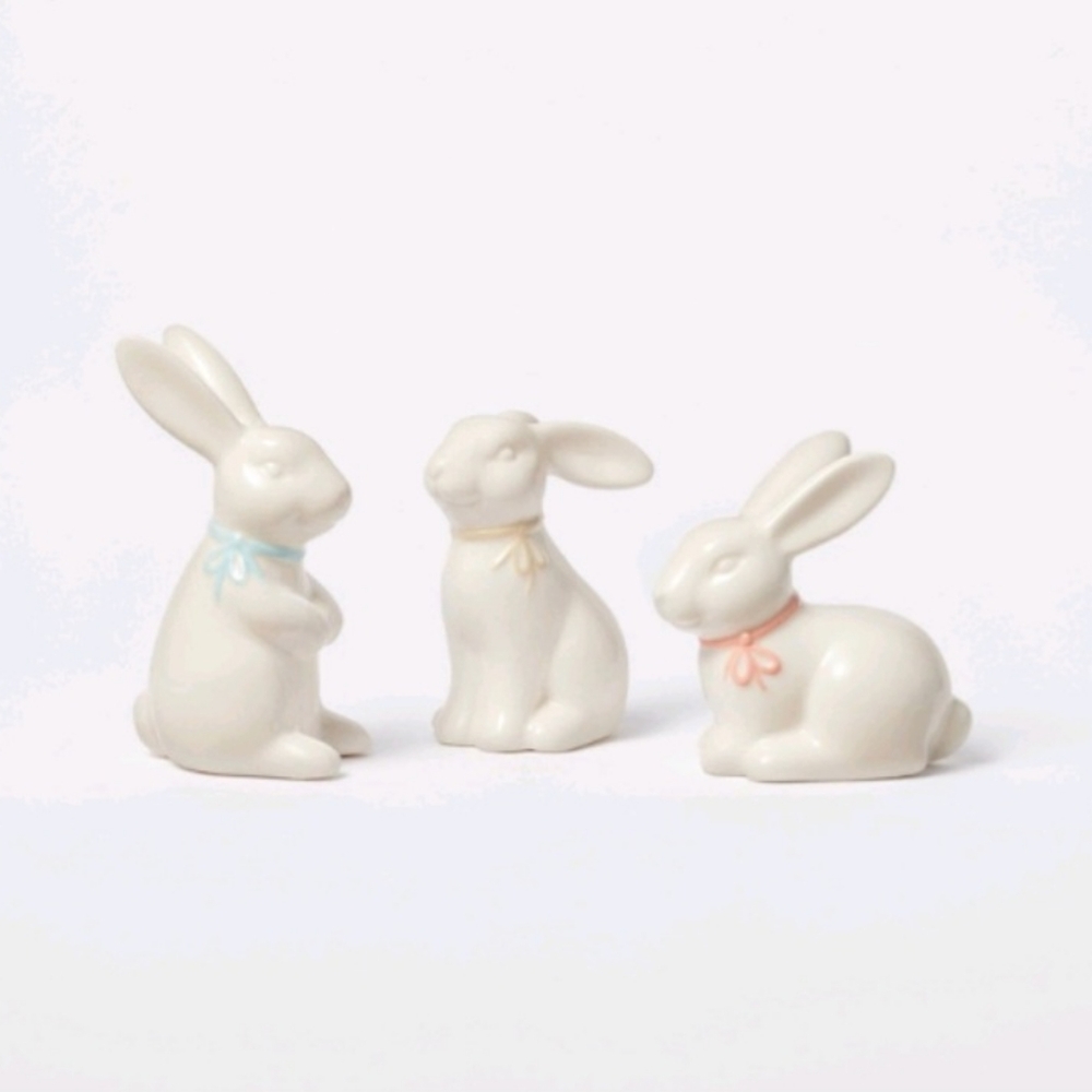 Spirtz 3pc Ceramic Easter Rabbit Set